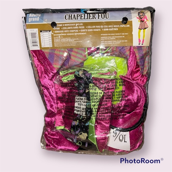 Adult Costume Mad Hatter 1 Ct | Large (10-12) Multicolor - Picture 2 of 3